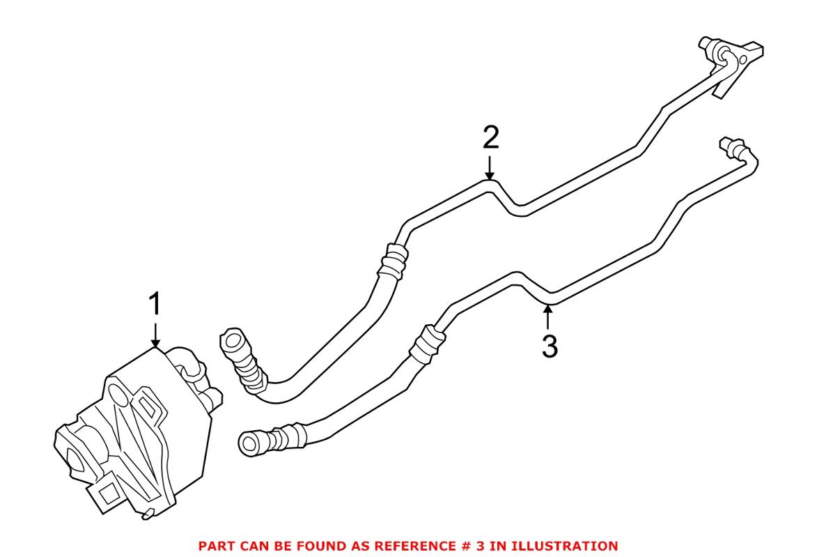 BMW Auto Trans Cooler Pipe (Inlet) 17227577641